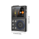 MP3-плеєр Hi-Fi AUDIO FM радіо Bluetooth DSD256 - підтримка Еквалайзера Line-Out та Диктофону пам'ять до 256 ГБ - Колір Металік-Темний